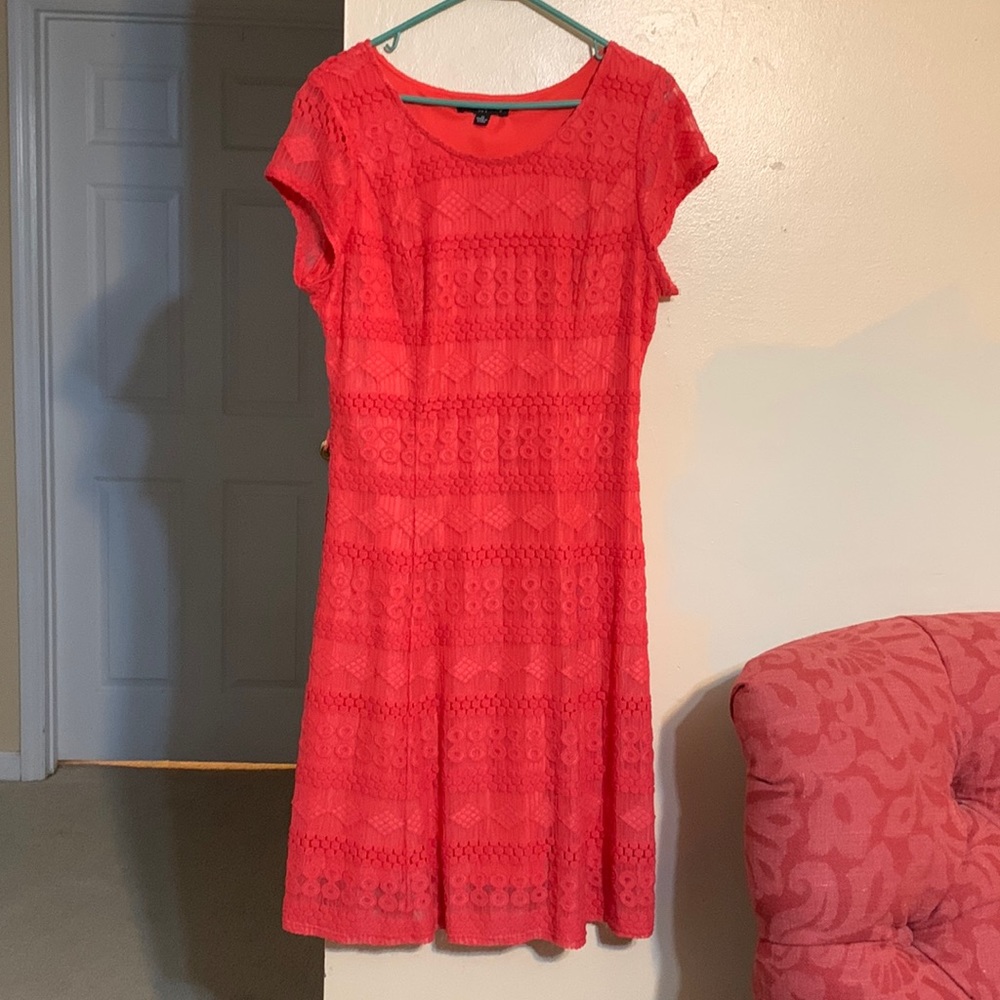 Sharagano Salmon colored dress